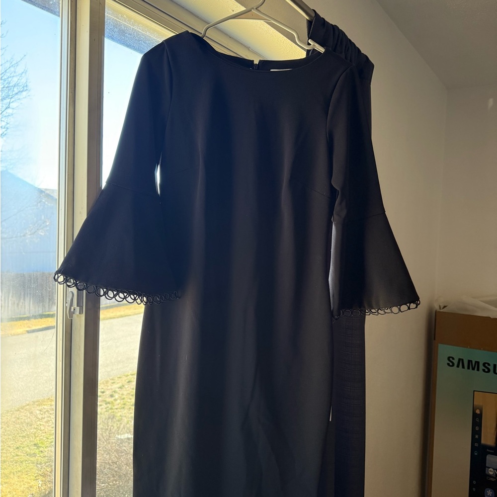 Calvin Klein Black Long Sleeve Dress